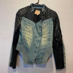 Boutique Denim & Leather Jacket - NFR outfit!